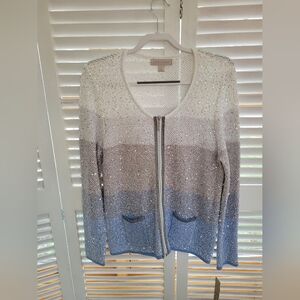 Laura Ashley Zip-up Cardigan Women's Size L